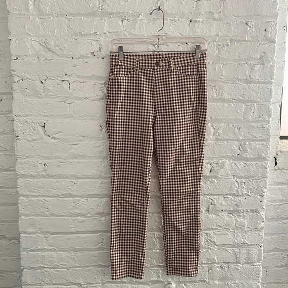 Uniqlo Pants & Jumpsuits Uniqlo Browncream Gingham Pants Small — free download